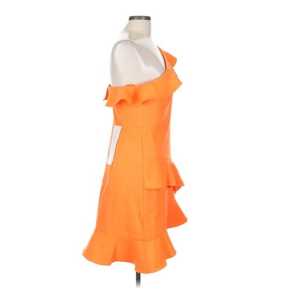 BCBGMaxAzria One Shoulder Ruffle Cocktail Dress - Picture 5 of 12